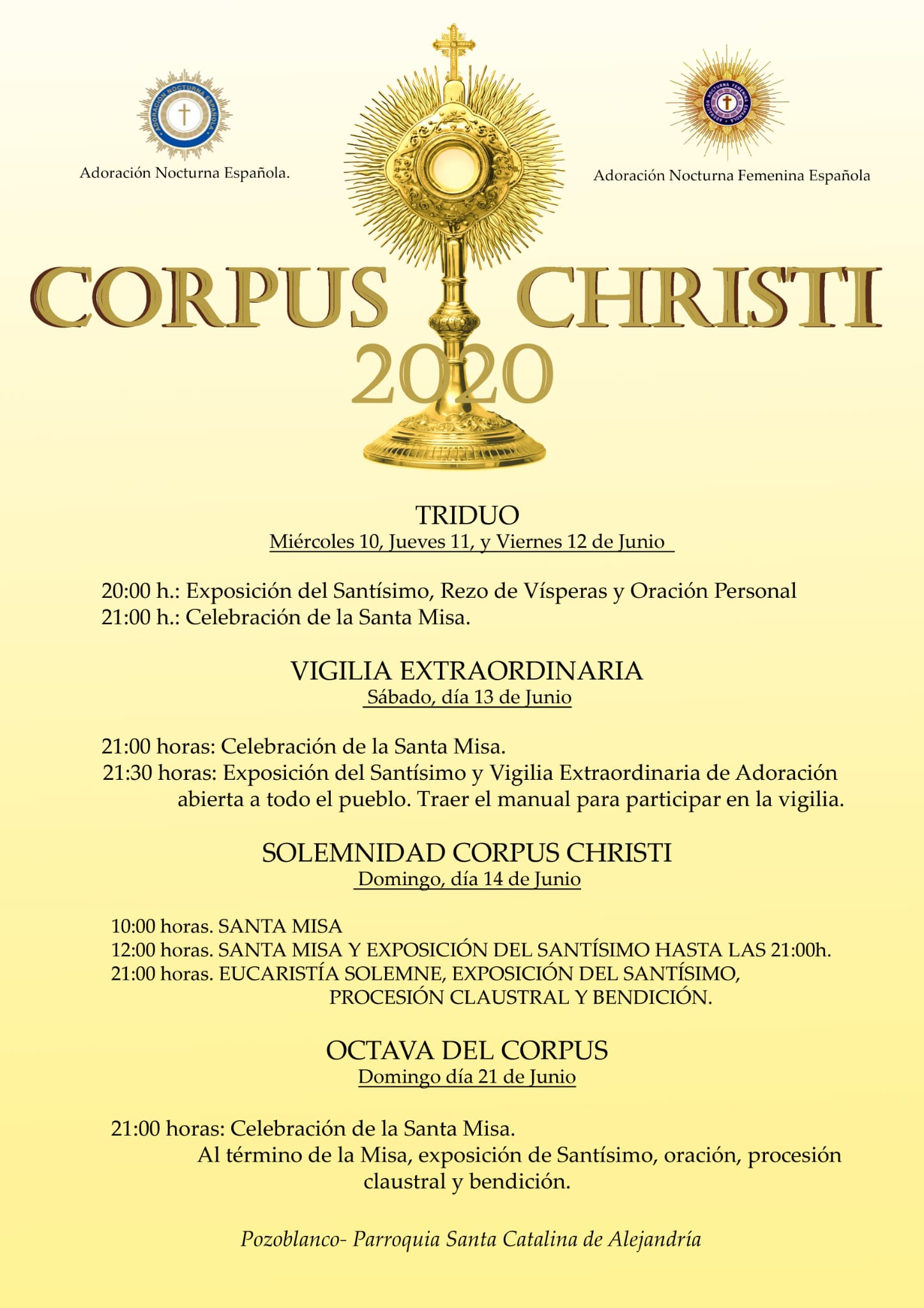 Corpus Christi 2020 Pozoblanco
